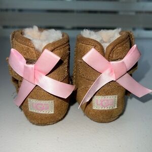 Ugg Jesse Bow II Infant Size 1 Suede Boots